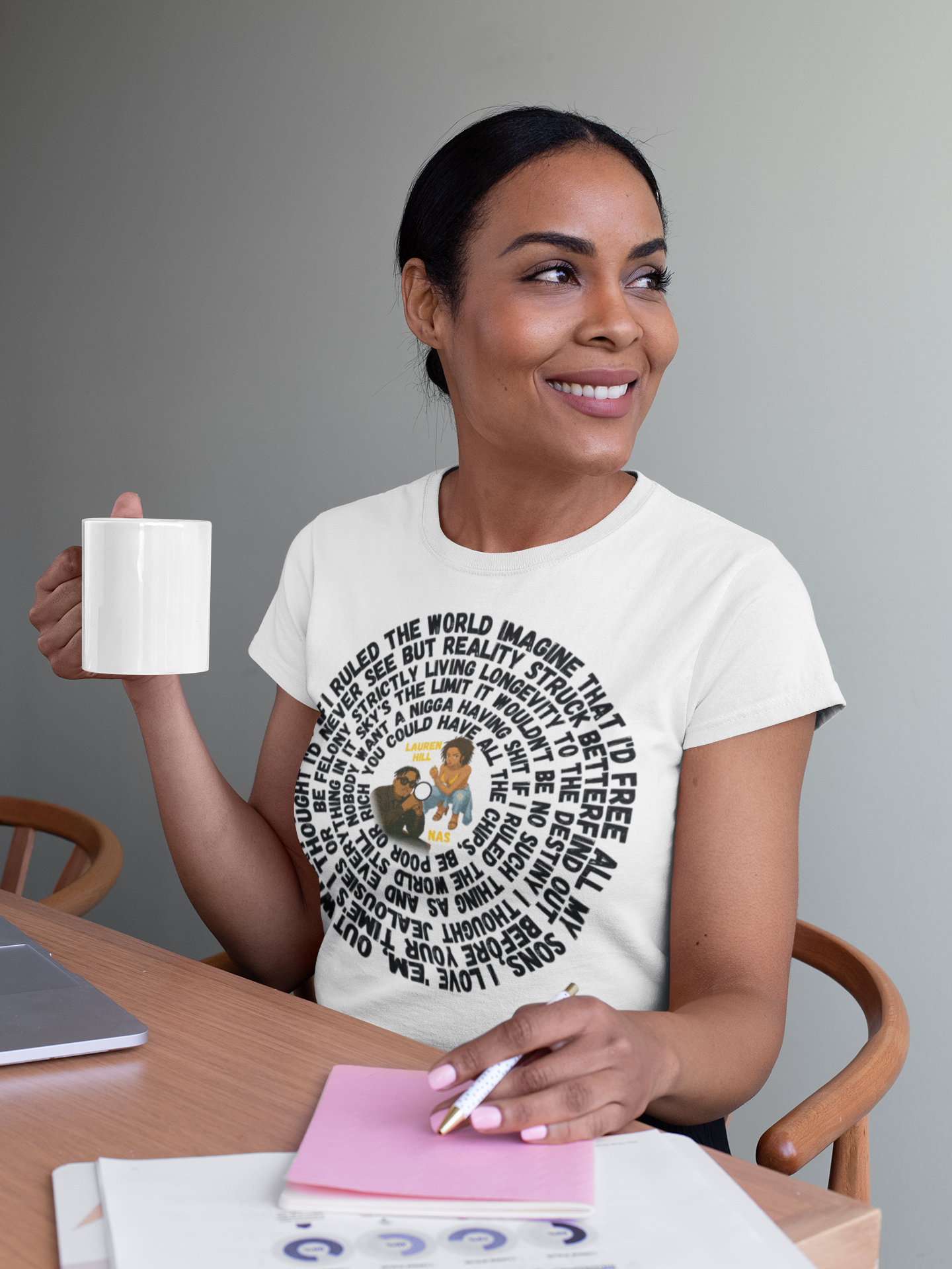 Iconic 90s Lyric Tee – "If I Ruled the World" Hip Hop Tribute Shirt