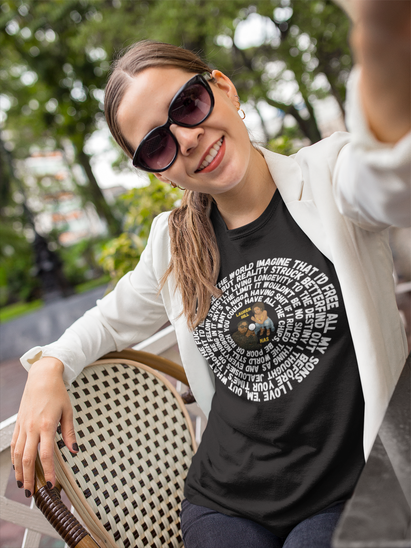 Iconic 90s Lyric Tee – "If I Ruled the World" Hip Hop Tribute Shirt