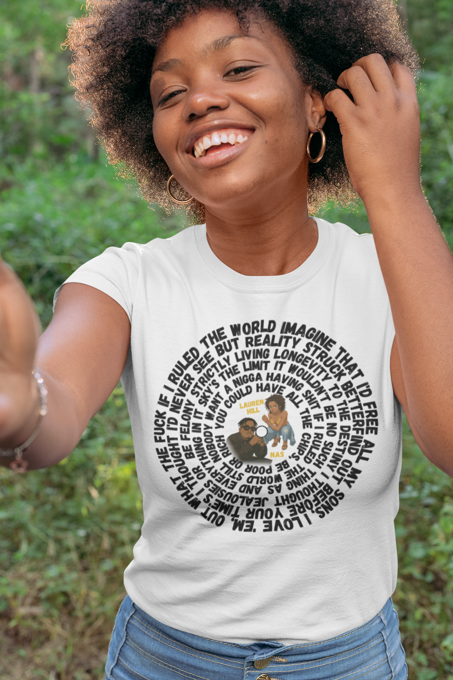 Iconic 90s Lyric Tee – "If I Ruled the World" Hip Hop Tribute Shirt